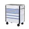 Montezuma Montezuma Pro Mechanics Cart - Gloss White with Blue Aluminum Drawer Pulls MPMC36WBL6 - alternate 5